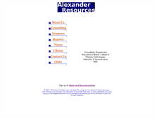 Tablet Screenshot of alexanderresources.com